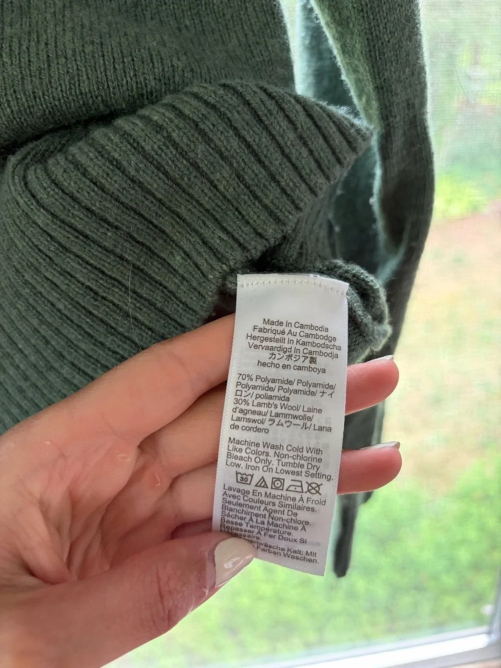 J. Crew Men's Crewneck Sweater in Forest Green